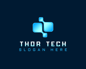 Tech Digital Pixel logo design