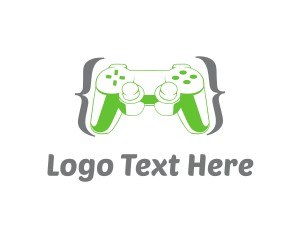 Modern - Bracket Game Controller logo design