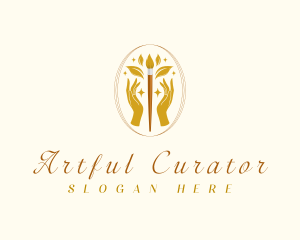 Luxury Creative Paintbrush logo design