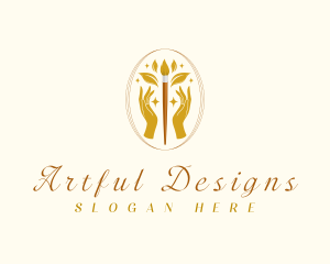 Luxury Creative Paintbrush logo design