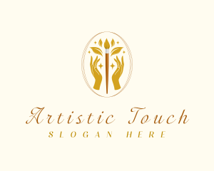 Luxury Creative Paintbrush logo design