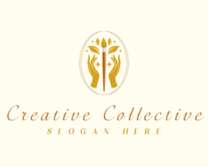 Luxury Creative Paintbrush logo design