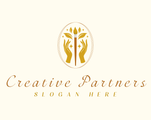 Luxury Creative Paintbrush logo design