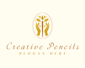 Luxury Creative Paintbrush logo design