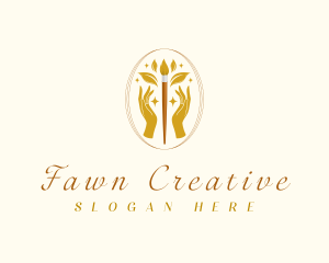 Luxury Creative Paintbrush logo design