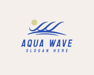 Water Sea Wave logo design