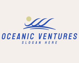 Water Sea Wave logo design