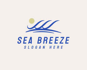 Water Sea Wave logo design