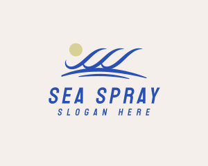 Water Sea Wave logo design