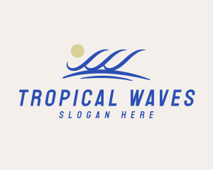 Water Sea Wave logo design