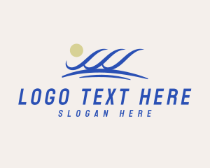 Ocean - Water Sea Wave logo design