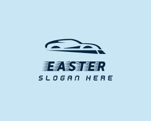 Fast Racing Sports Car Logo