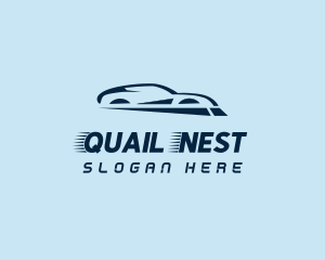 Fast Racing Sports Car Logo