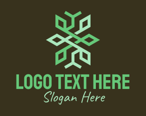 Tree - Green Geometric Forestry logo design