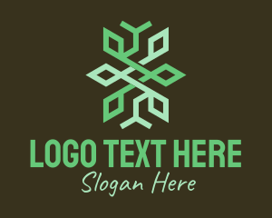 Green Geometric Forestry Logo