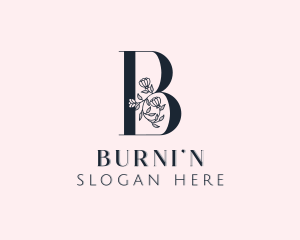 Floral Fragrance Letter B logo design