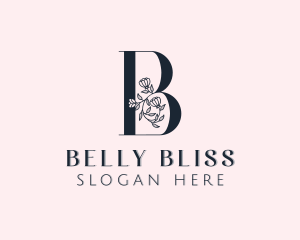 Floral Fragrance Letter B logo design