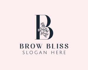 Floral Fragrance Letter B logo design