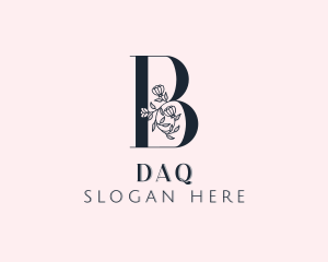 Spa - Floral Fragrance Letter B logo design