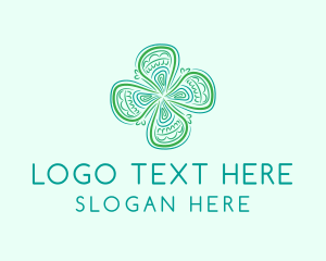 Irish - Four Leaf Clover logo design