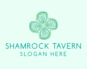 Irish - Four Leaf Clover logo design