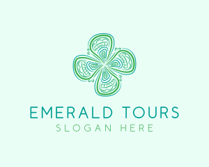 Ireland - Four Leaf Clover logo design