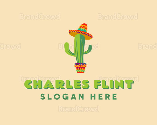 Mexican Hat Cactus Logo