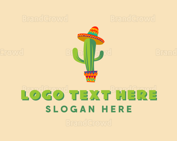 Mexican Hat Cactus Logo