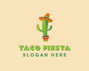 Mexican - Mexican Hat Cactus logo design