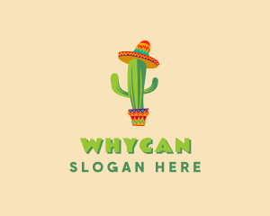Mexico - Mexican Hat Cactus logo design