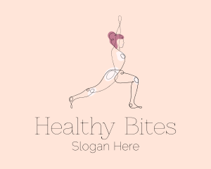 Stretching Yoga Instructor  logo design