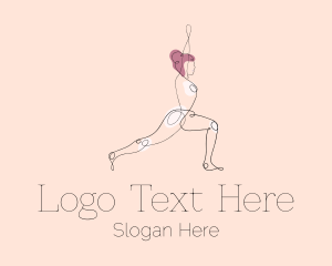 Stretching - Stretching Yoga Instructor logo design