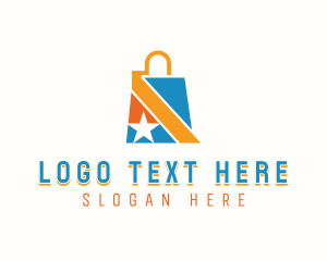 Shopaholic - Shopping Bag Boutique logo design