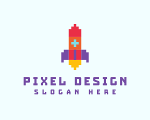 Pixel Rocket Gaming logo design