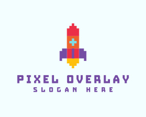 Pixel Rocket Gaming logo design