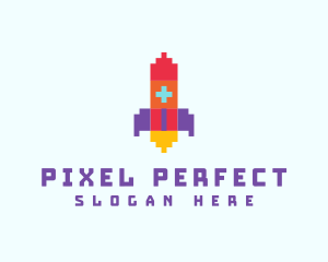 Pixel Rocket Gaming logo design