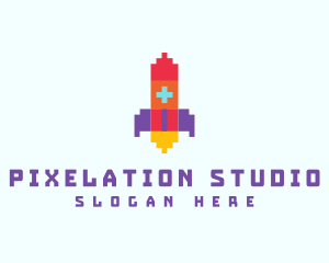 Pixel Rocket Gaming logo design