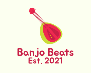 Banjo - Banjo Fruit Guitar logo design