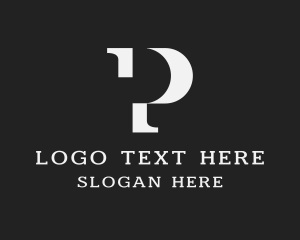 Negative Space - Generic Business Letter P logo design