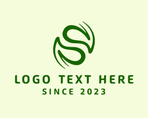 Vegan - Nature Abstract Letter S logo design