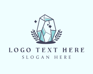 Elegant - Deluxe Crystal Leaf logo design