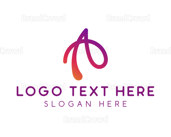 Modern Gradient Swirl Logo