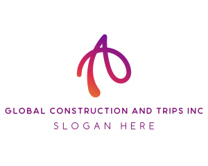 Consulting - Modern Gradient Swirl logo design