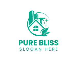 Refreshing - Clean Home Housekeeping logo design