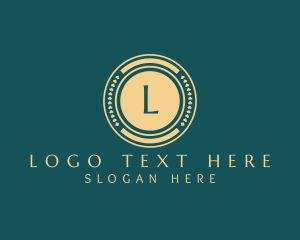 Luxury - Circle Winery Bar Coin logo design