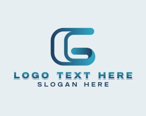 9 - Upscale Studio Letter G logo design