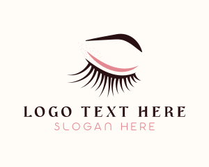 Beauty Vlogger - Eyebrow & Eyelash Salon logo design