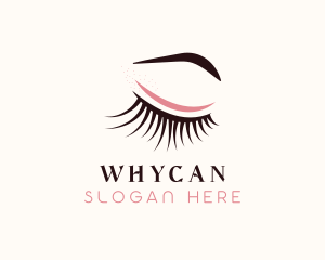 Beauty Vlogger - Eyebrow & Eyelash Salon logo design