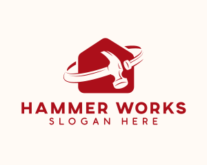 Hammer - Hammer Carpenter Tools logo design