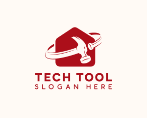 Tool - Hammer Carpenter Tools logo design